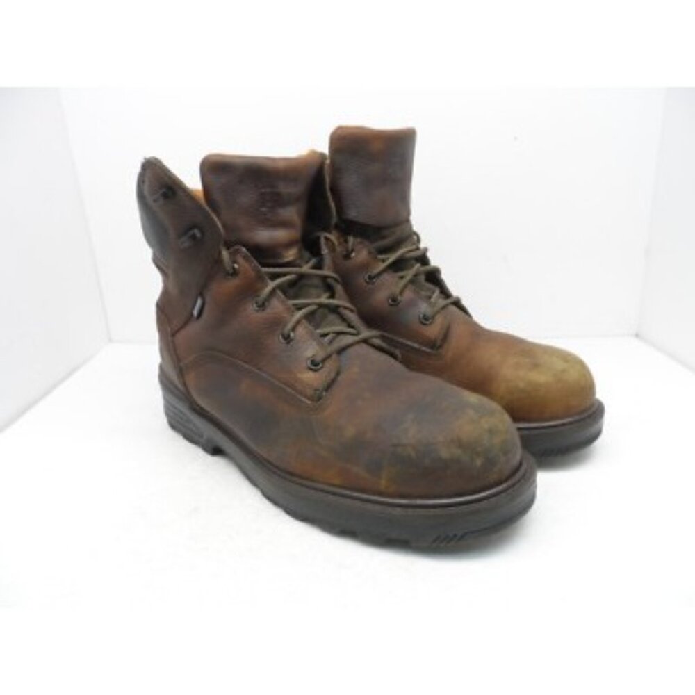 Timberland PRO Men's 6" Resistor Comp. Toe Work Boots A1224 Brown Size 13W